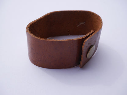 Leather Snaffle Bracelet / Scarf ring / Napkin ring