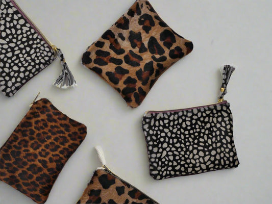 The Longleat Pouch - Leopard print large