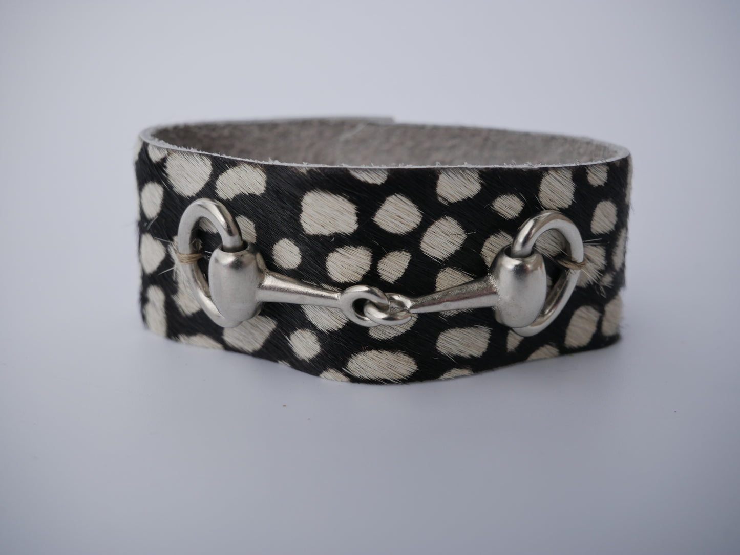 Leather Snaffle Bracelet / Scarf ring / Napkin ring