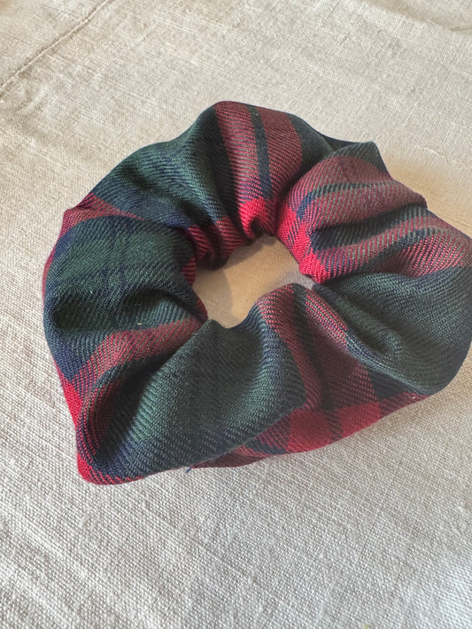 Tartan scrunchie