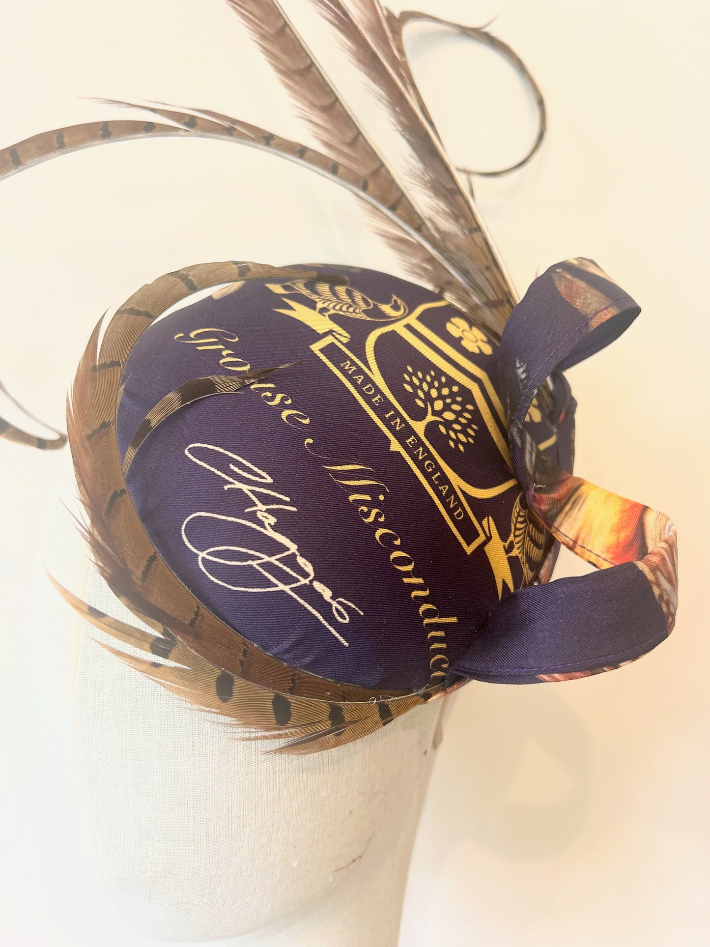 Clare Haggas silk fascinator - limited edition