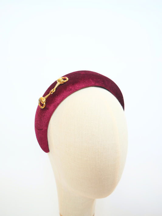 Halo velvet snaffle hairband